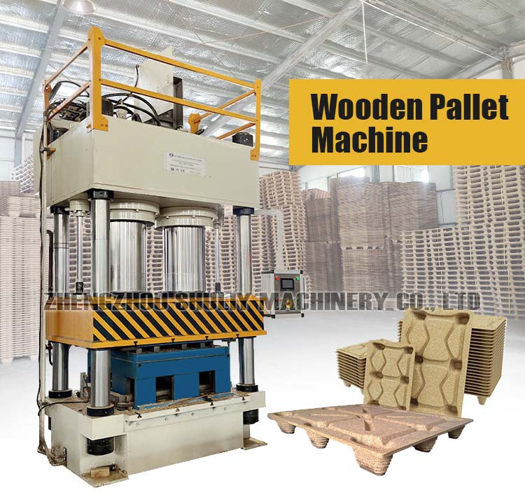 Compressed wood block making machine Compressed wood block making machine