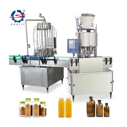 तरल भरने वाली प्लास्टिक कैपलिंग लाइन